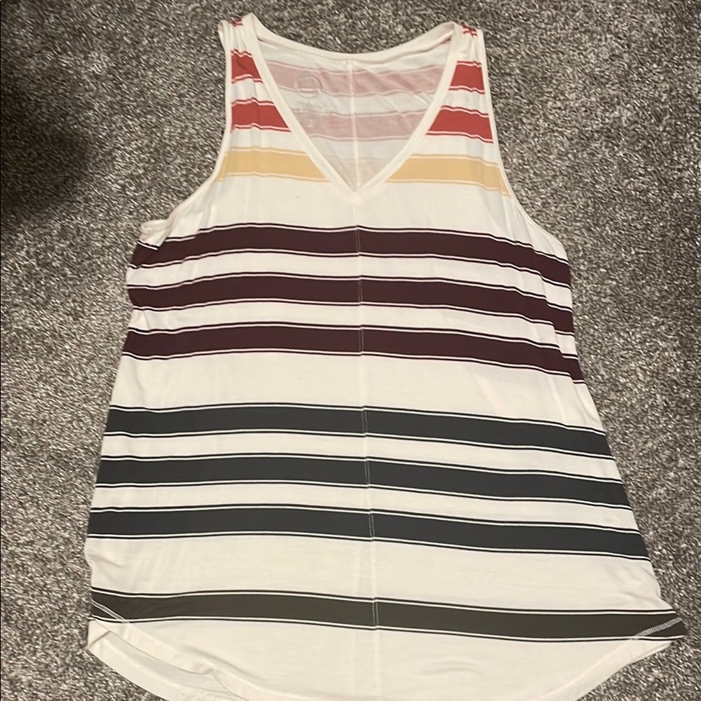 Maurices Cream Sleeveless Relaxed Tank Top
